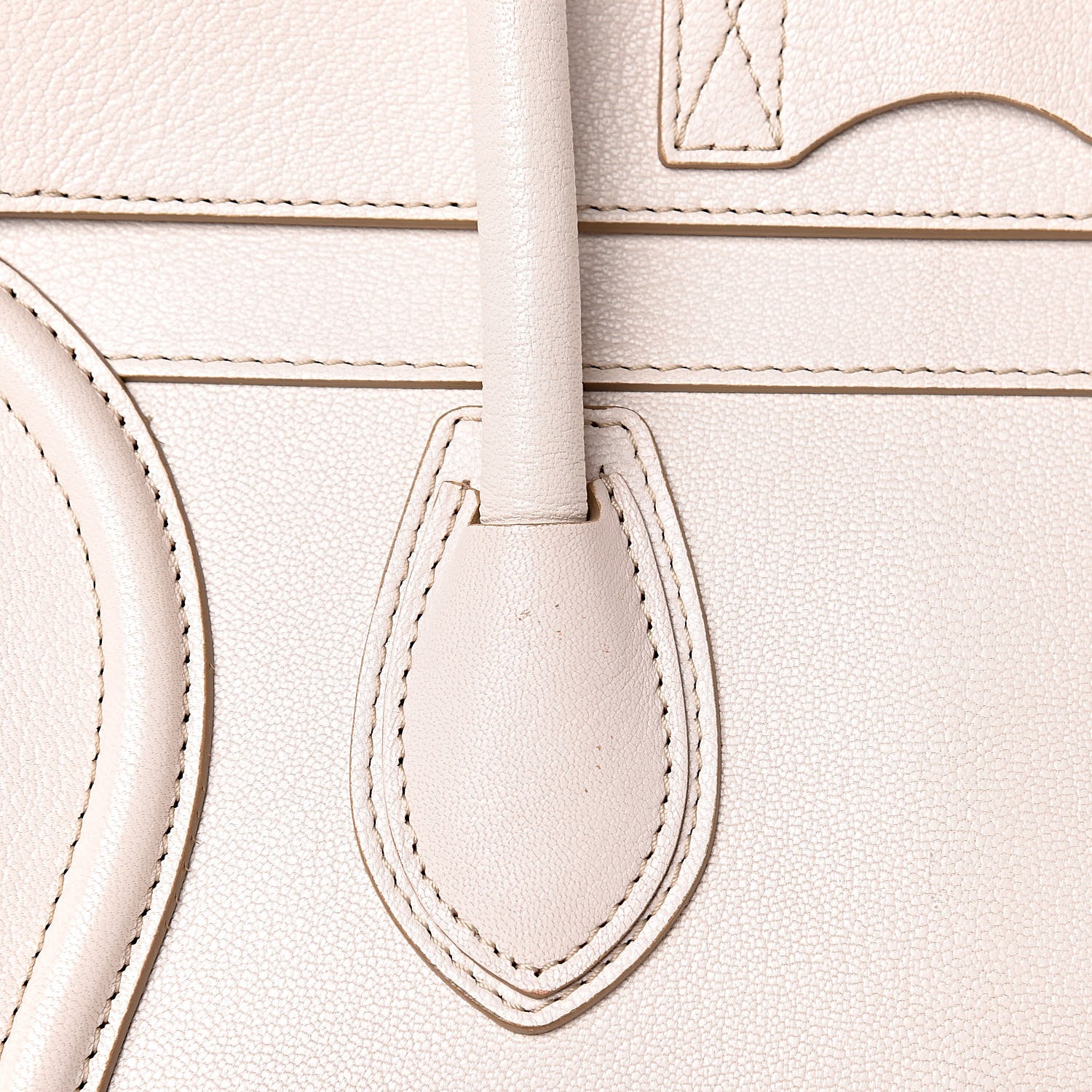 Celine Goatskin Mini Luggage White 13 of 21