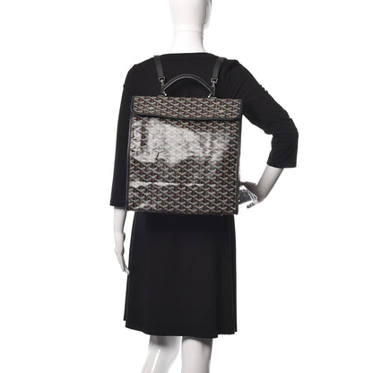 Goyard Goyardine Saint Leger Soft Briefcase Backpack Black 3 of 9