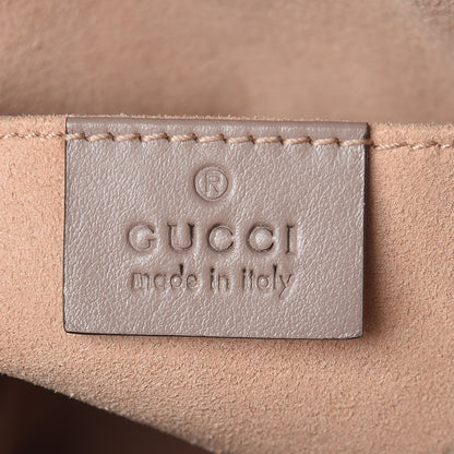 Gucci Calfskin Matelasse Mini GG Marmont Chain Shoulder Bag Nude 6 of 10