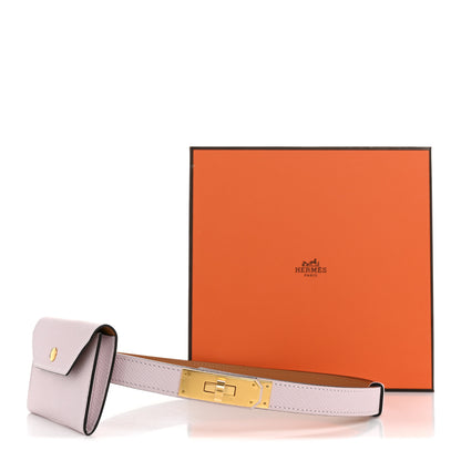 Hermes Epsom Kelly Pocket Belt Mauve Pale 5 of 5
