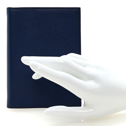 Hermes Epsom Globe Trotter Agenda Cover PM Bleu Saphir Black 2 of 6