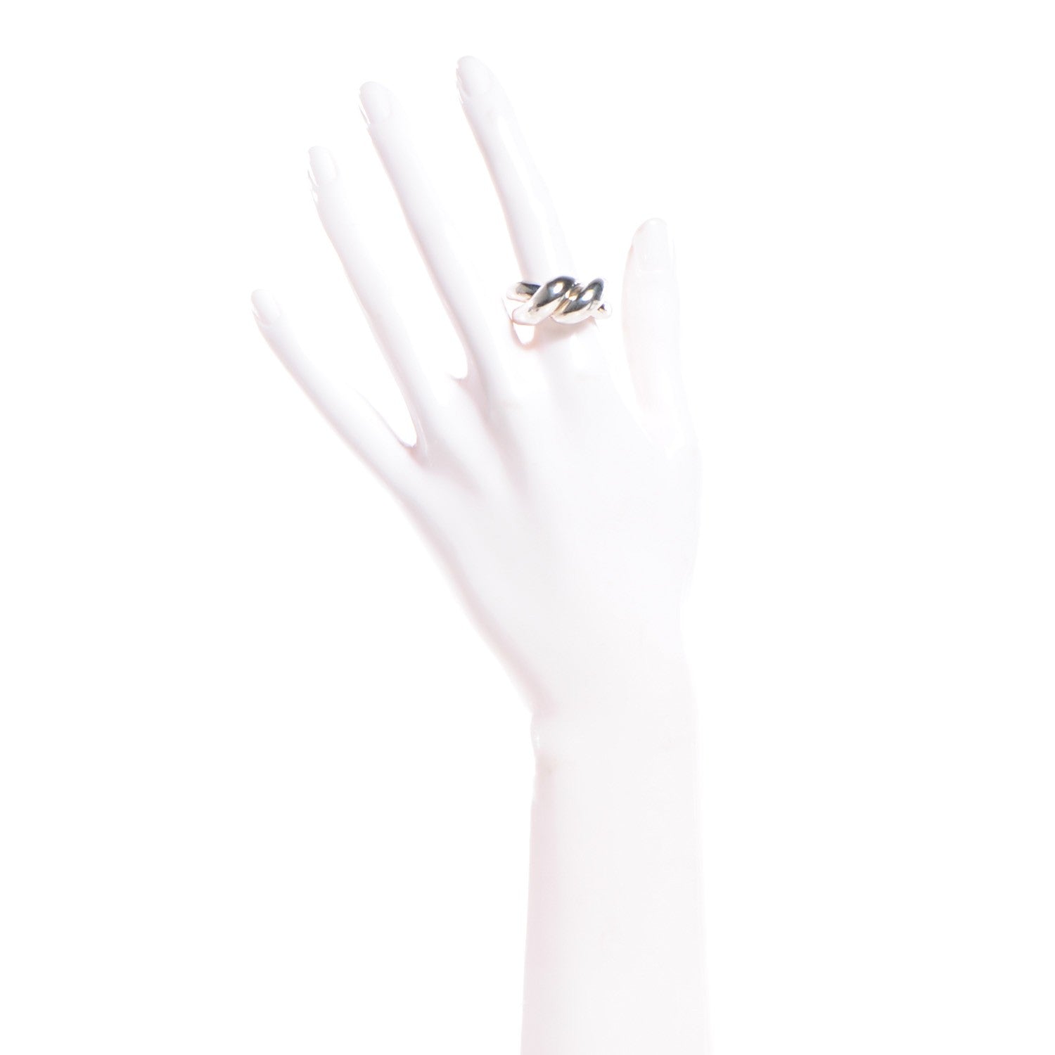 Chanel Sterling Silver Knot Ring 5.5 2 of 5