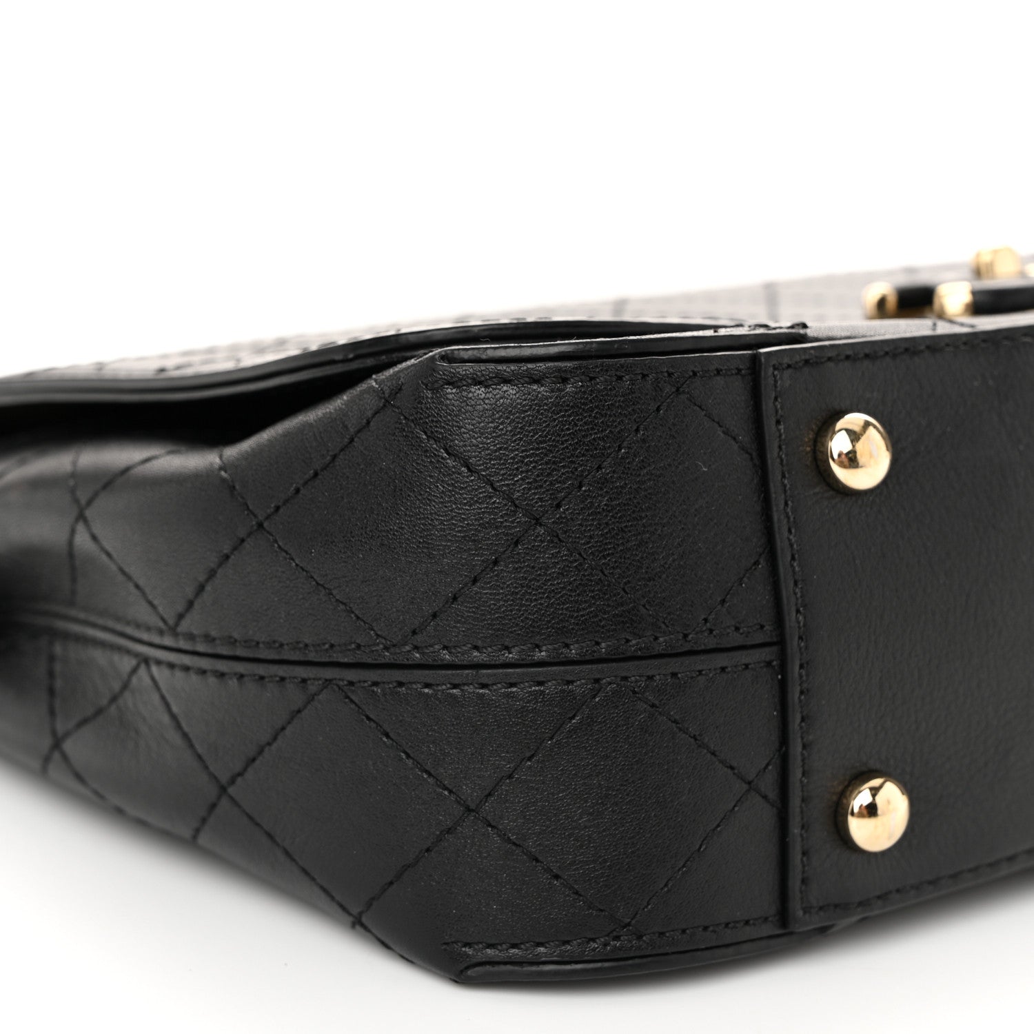 Chanel Calfskin Stitched CC Case Flap Bag Black 9 of 11