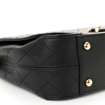 Chanel Calfskin Stitched CC Case Flap Bag Black 9 of 11