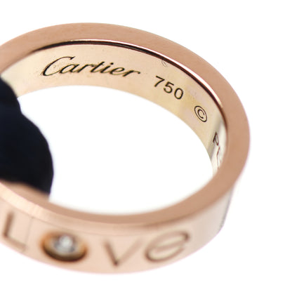Cartier 18K Pink Gold Diamond Charity LOVE Adjustable Cord Bracelet Navy 3 of 3