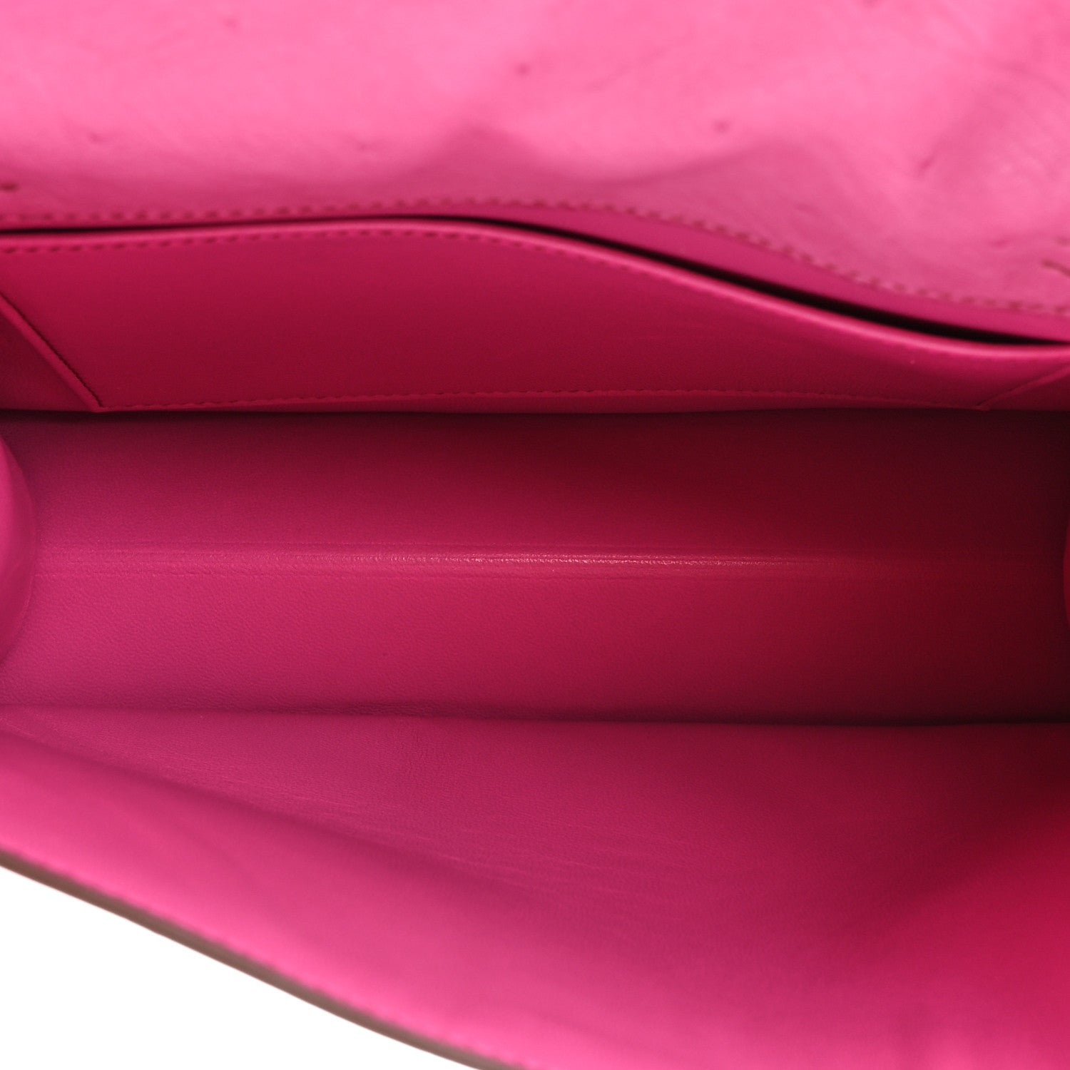 Hermes Ostrich Kelly Danse II Belt Bag Rose Tyrien 5 of 11