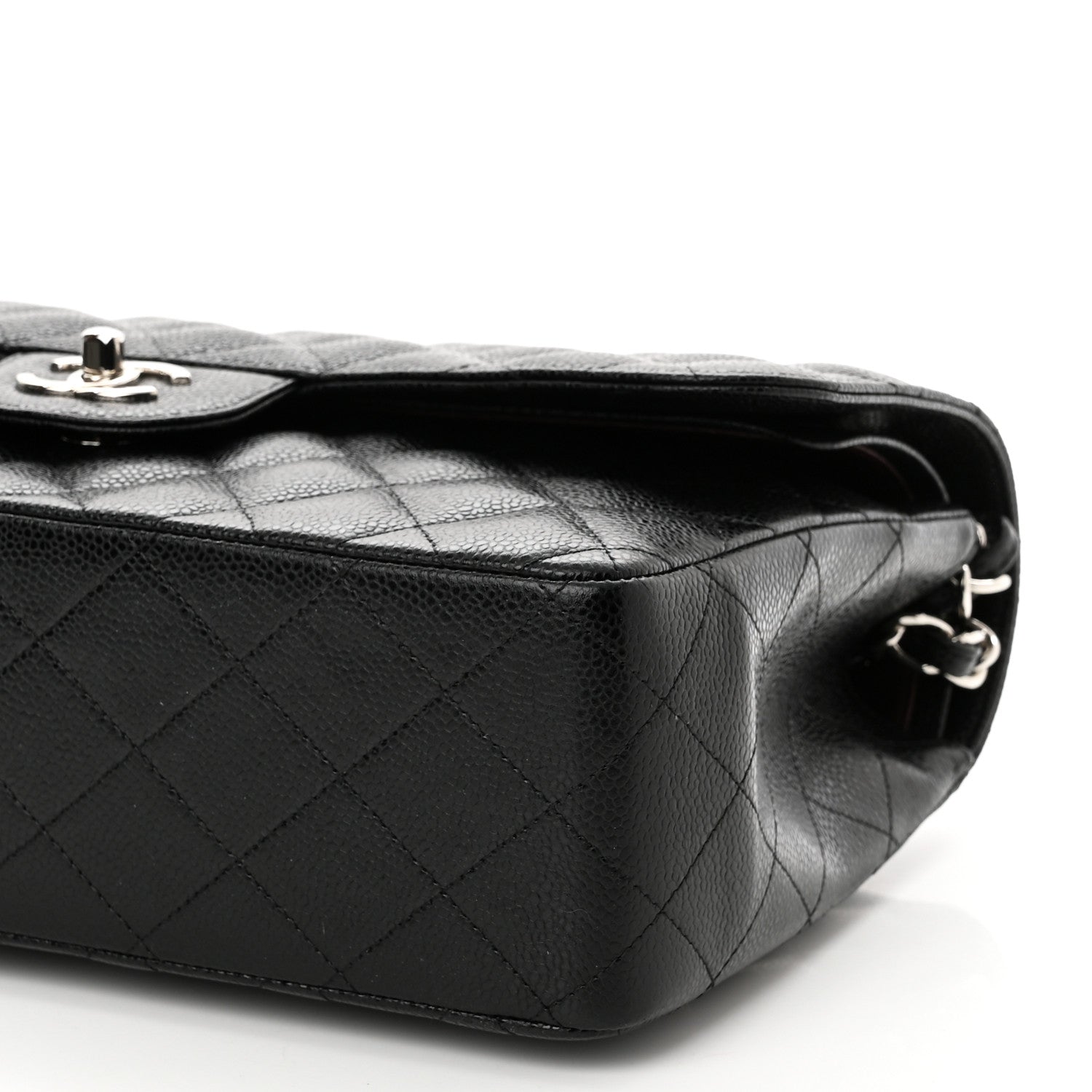 Chanel Caviar Quilted Jumbo Double Flap Black 10 of 11