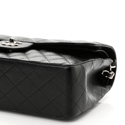 Chanel Caviar Quilted Jumbo Double Flap Black 10 of 11