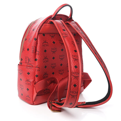 MCM Visetos Small Stark Backpack Ruby Red 2 of 9