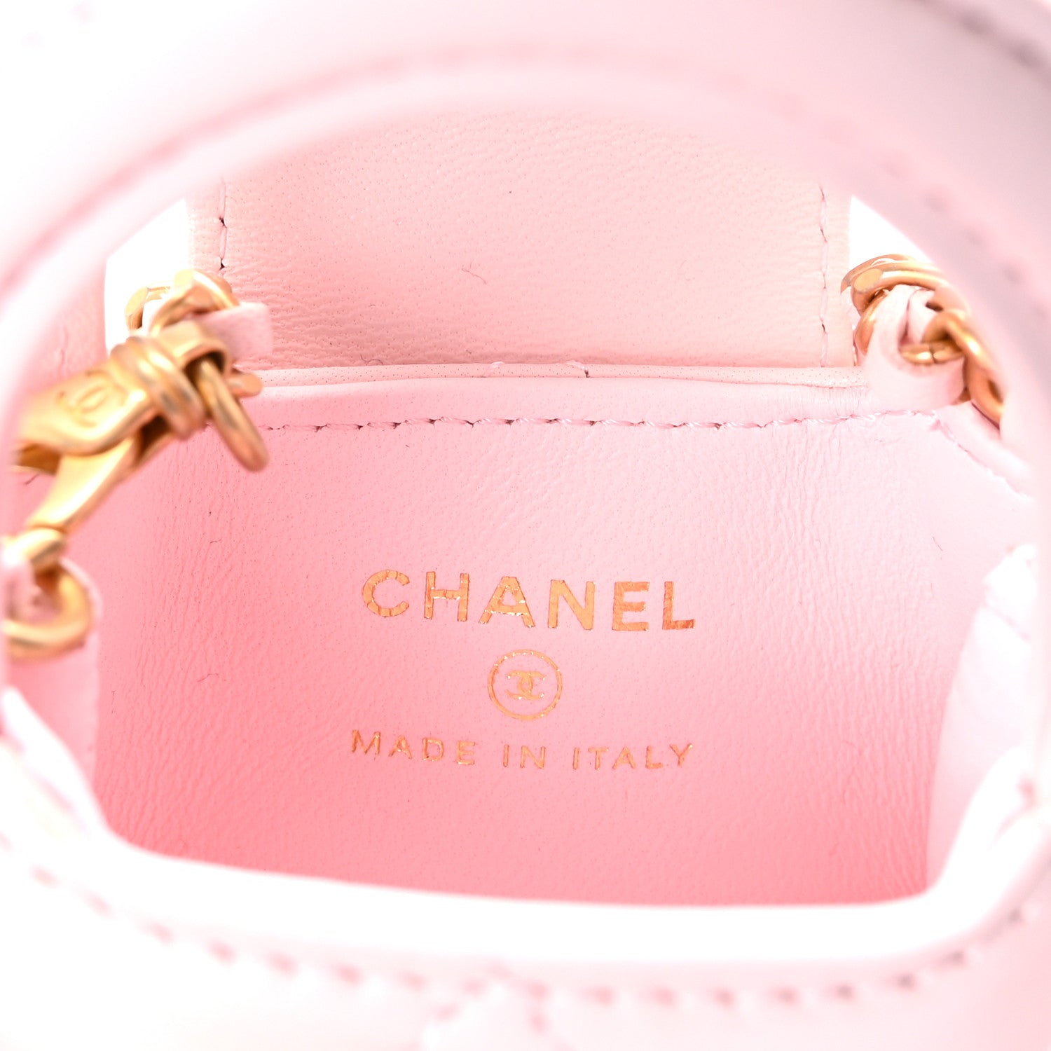 Chanel Shiny Lambskin Quilted Mini Kelly Bag Charm Light Pink 4 of 6