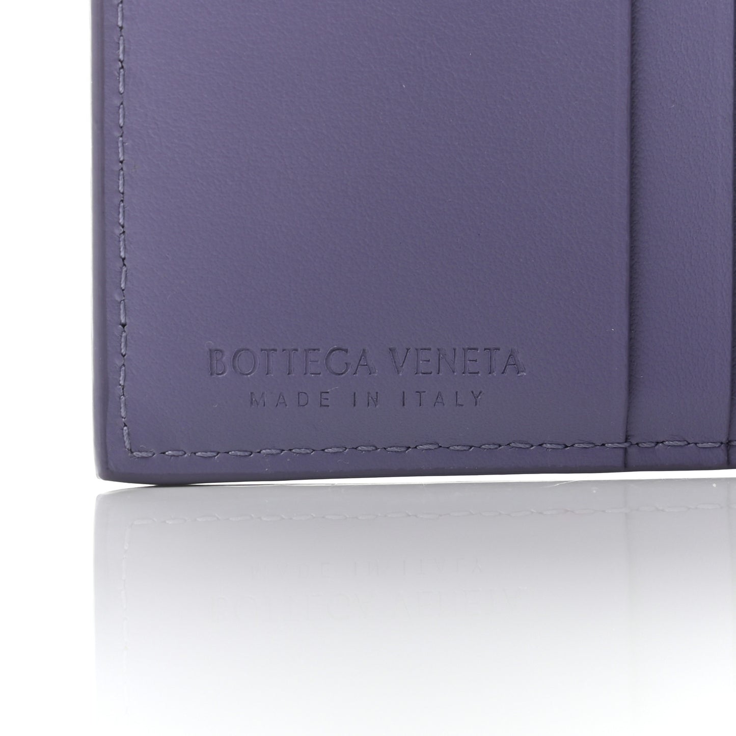 Nappa Intrecciato Bifold Zipped Wallet Lavender