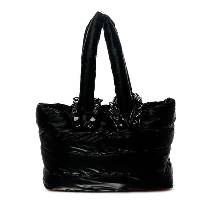 Christian Louboutin Nylon Padded Gloss Large Cabamoon Tote Black 1 of 9