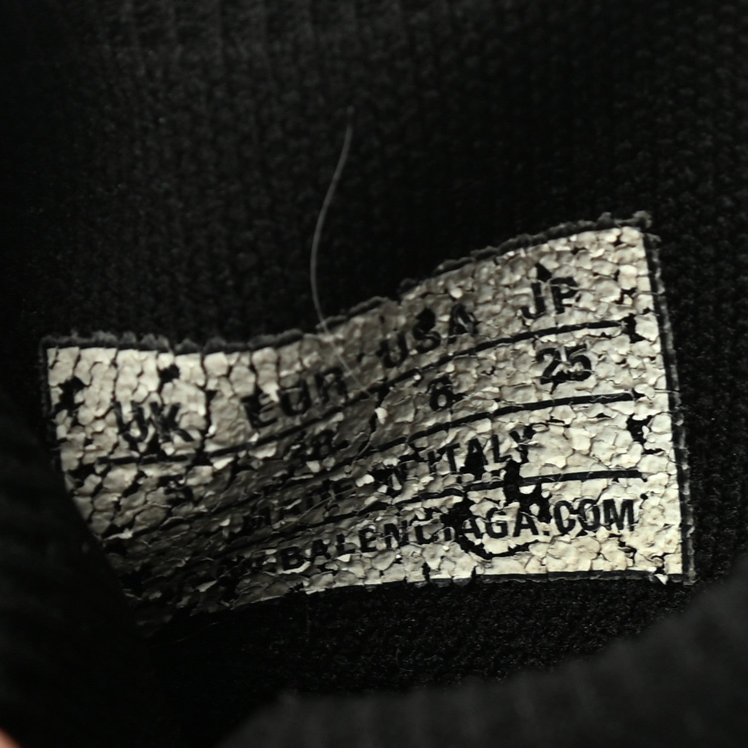 Balenciaga Neoprene Knit Womens Speed Sneakers 38 Black White 6 of 6