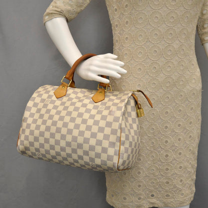 Louis Vuitton Damier Azur Speedy 30 2 of 12