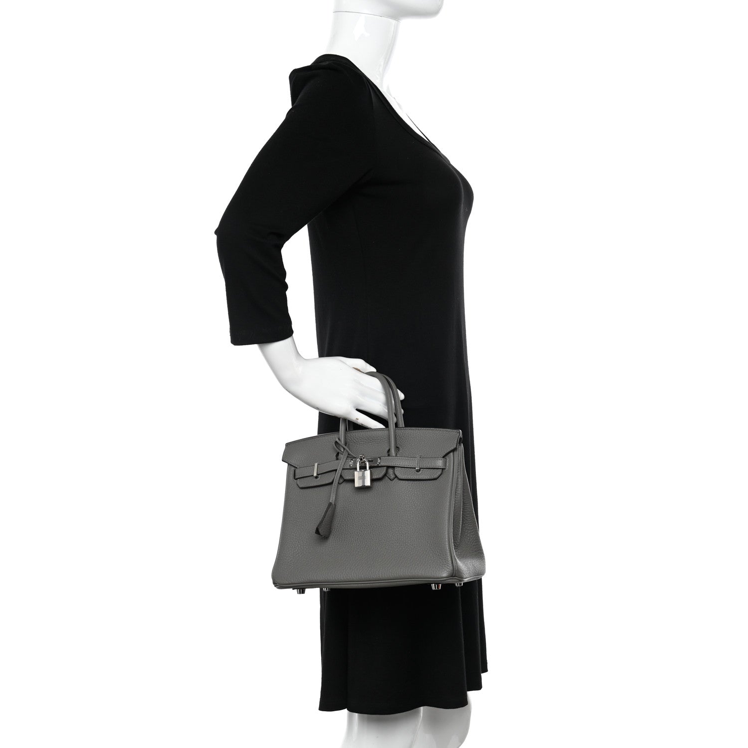 Hermes Togo Birkin 25 Gris Meyer 2 of 11