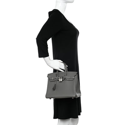 Hermes Togo Birkin 25 Gris Meyer 2 of 11