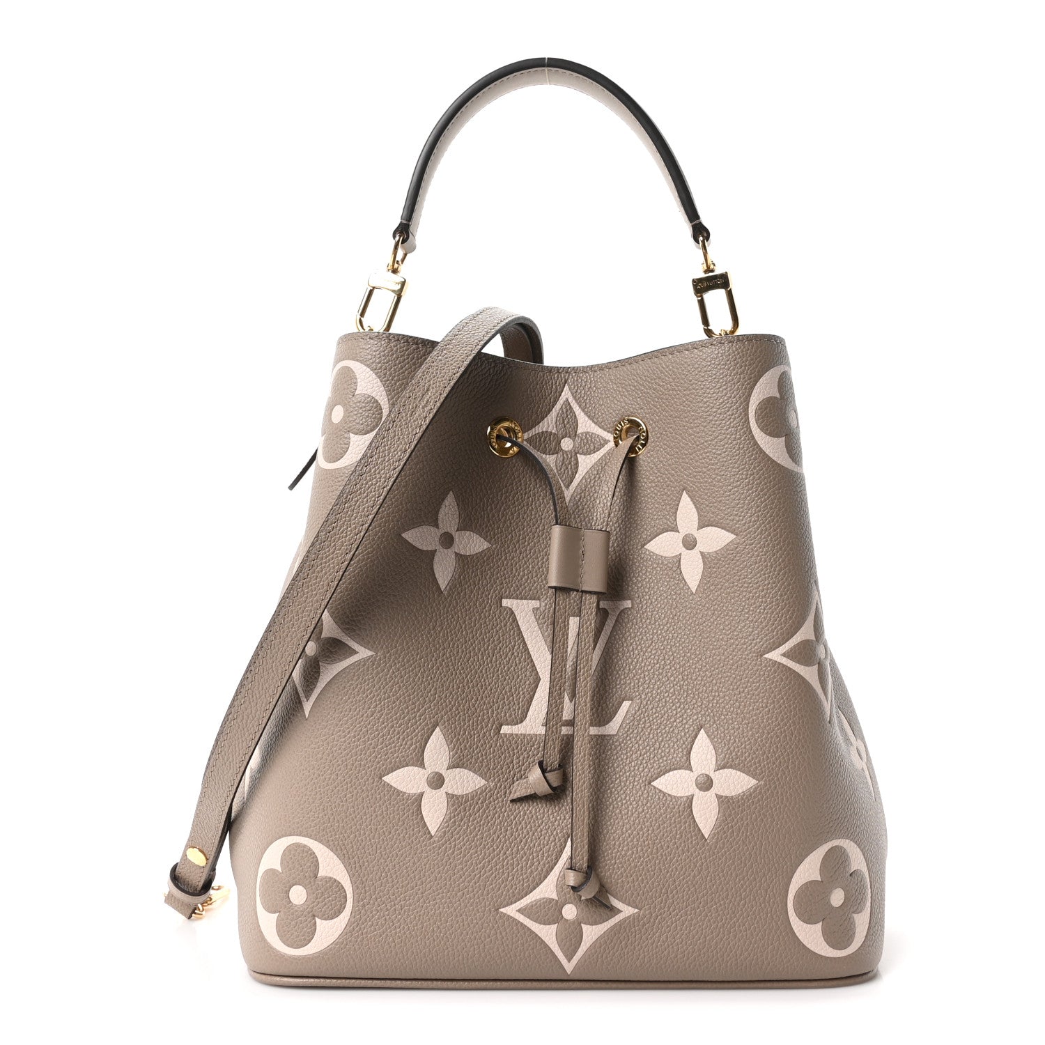 Louis Vuitton Empreinte Monogram Giant Neonoe MM Tourterelle Creme 1 of 10