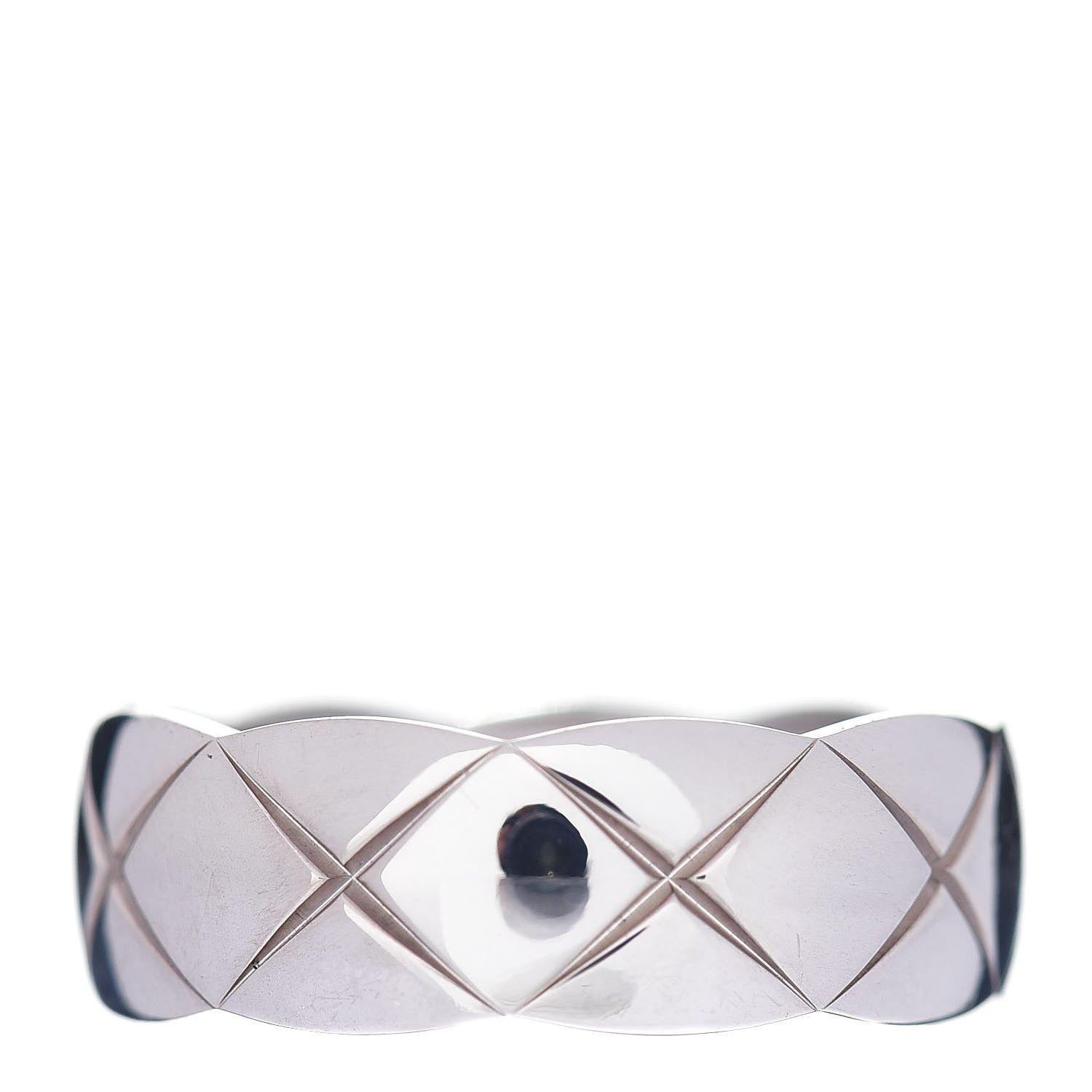 Chanel 18K White Gold Small Coco Crush Ring 54 6.75 3 of 5