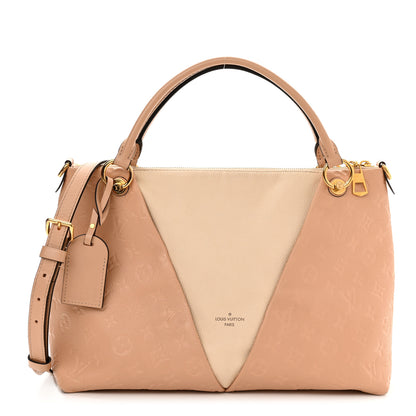 Louis Vuitton Empreinte V Tote MM Beige Rose Creme 1 of 16