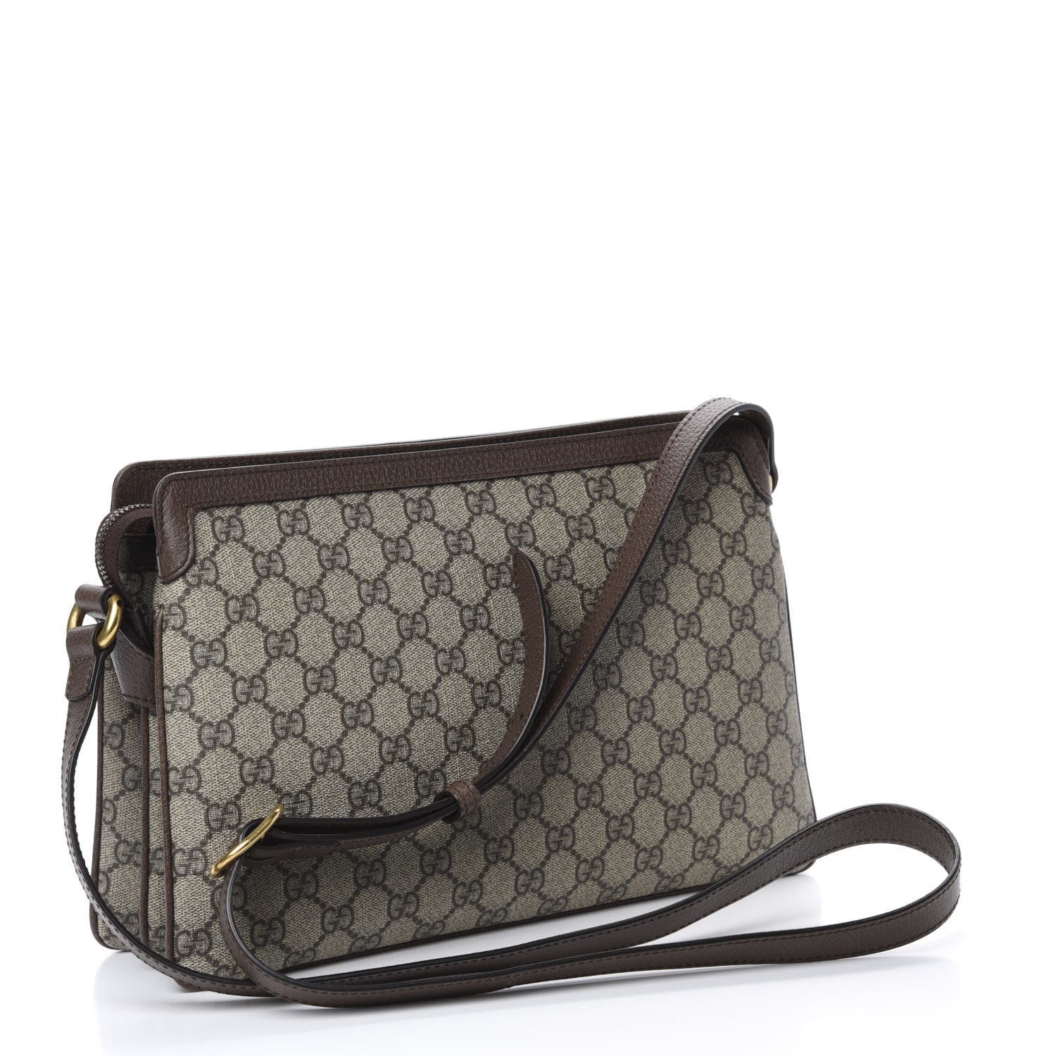 Gucci GG Supreme Monogram Web Medium Ophidia Shoulder Bag Beige New Acero 3 of 10