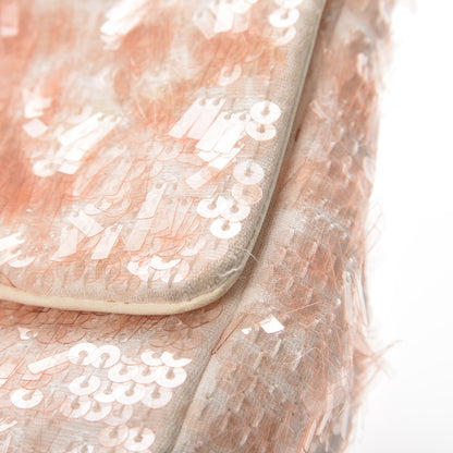 Chanel Sequin Paillette Small Flap Light Pink 8 of 18