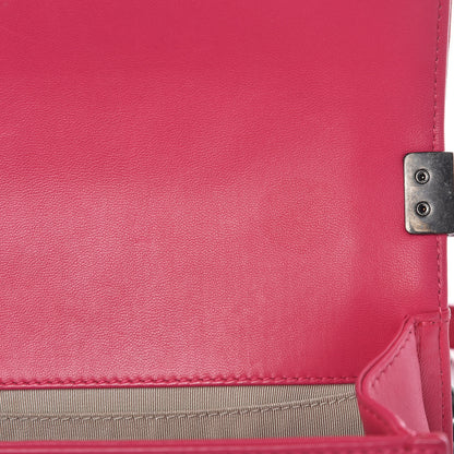 Chanel Lambskin Quilted Small Boy Flap Dark Pink 8 of 17