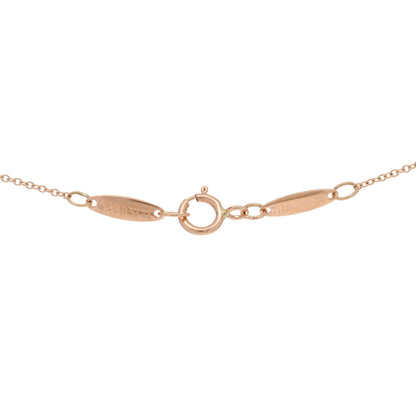 Tiffany 18K Rose Gold 6.5mm Elsa Peretti Bean Pendant Necklace 4 of 4