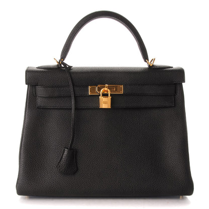 Hermes Togo Kelly Retourne 32 Black 1 of 27