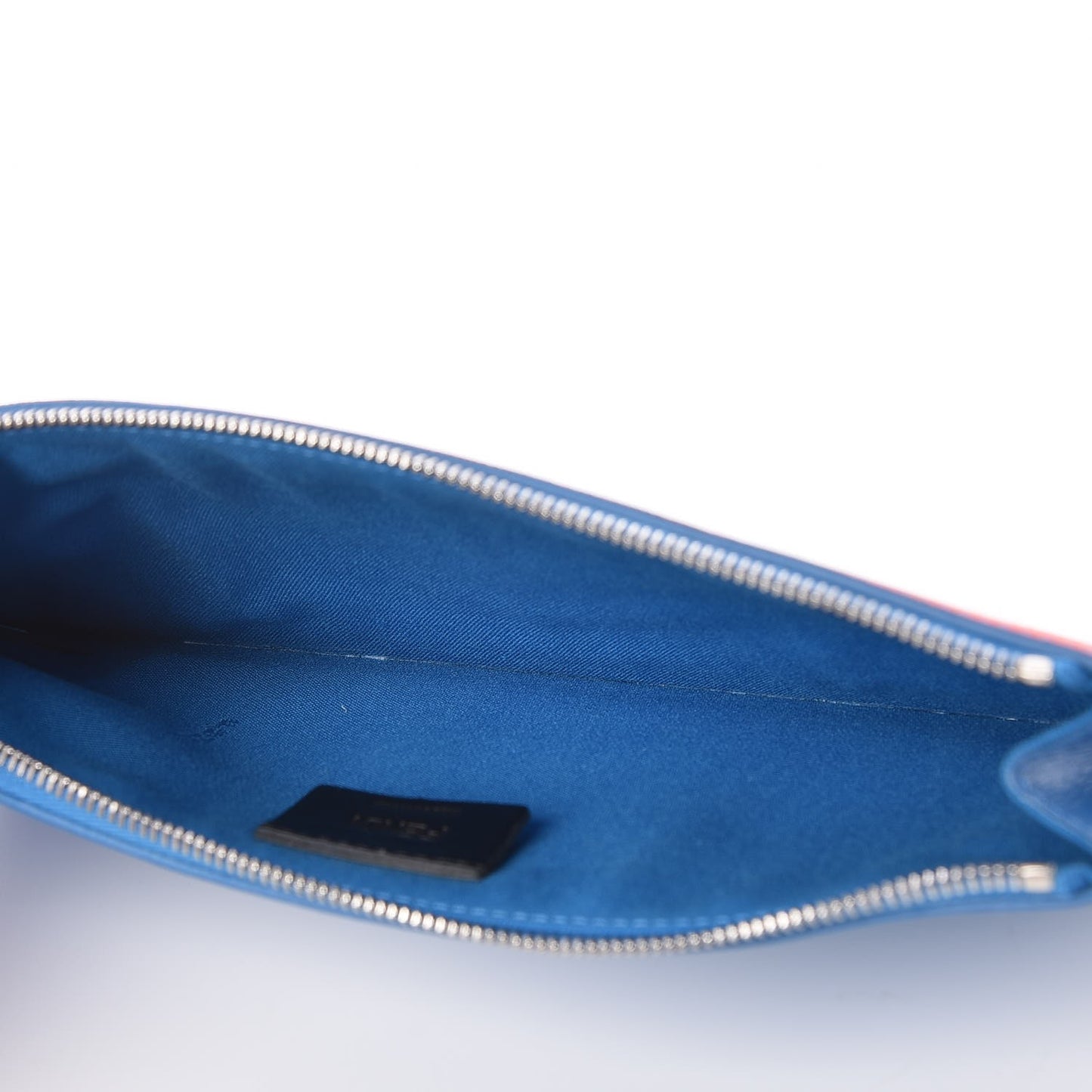 Vitello Elite Crystal Eye Monster Zip Pouch Royal Blue Papavero Multicolor