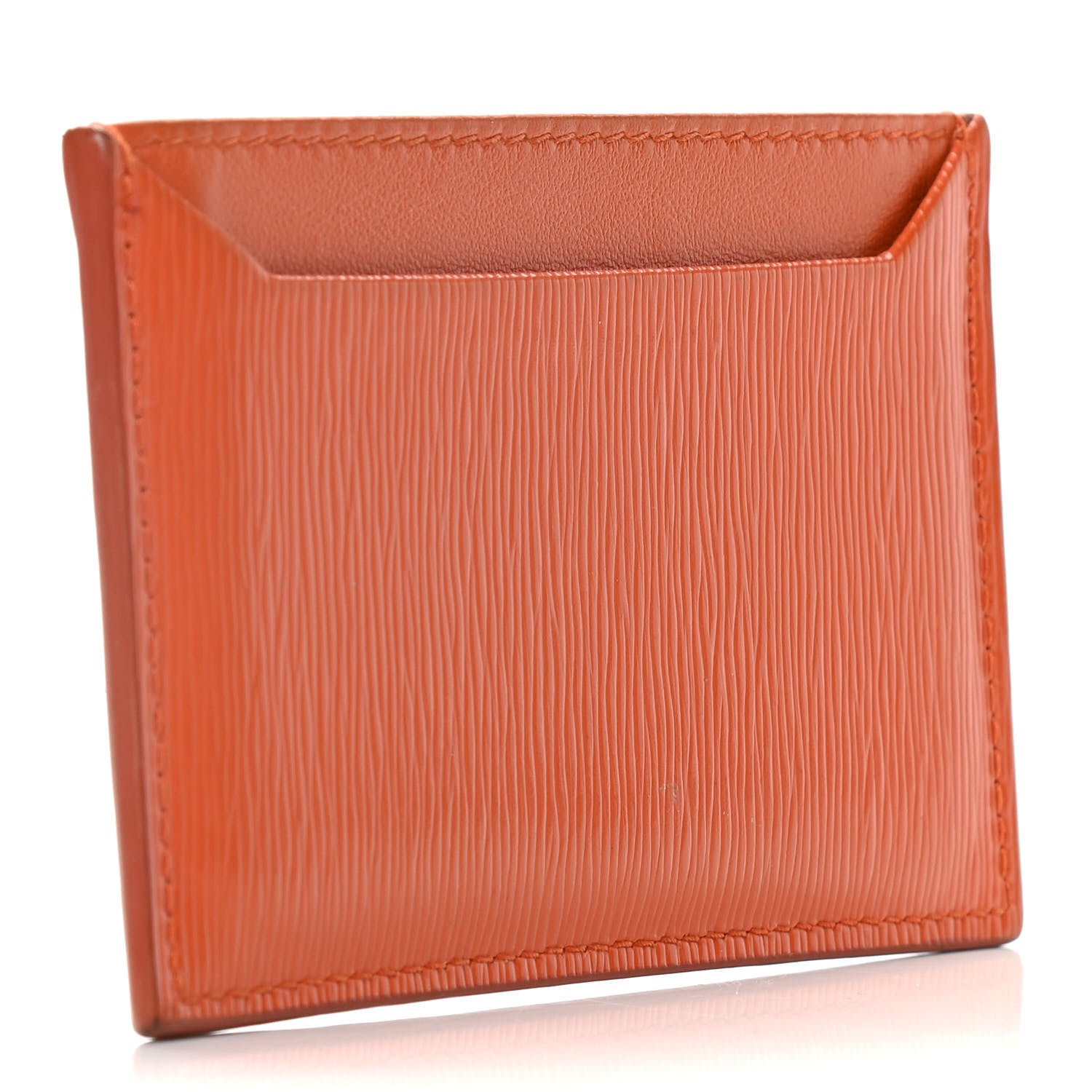 Prada Vitello Move Metal Card Case Papaya 3 of 7