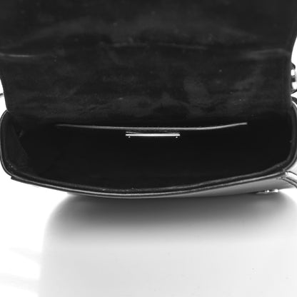 Miu Miu Velluto Soft Calf Studded Dahlia Shoulder Bag Black 5 of 15