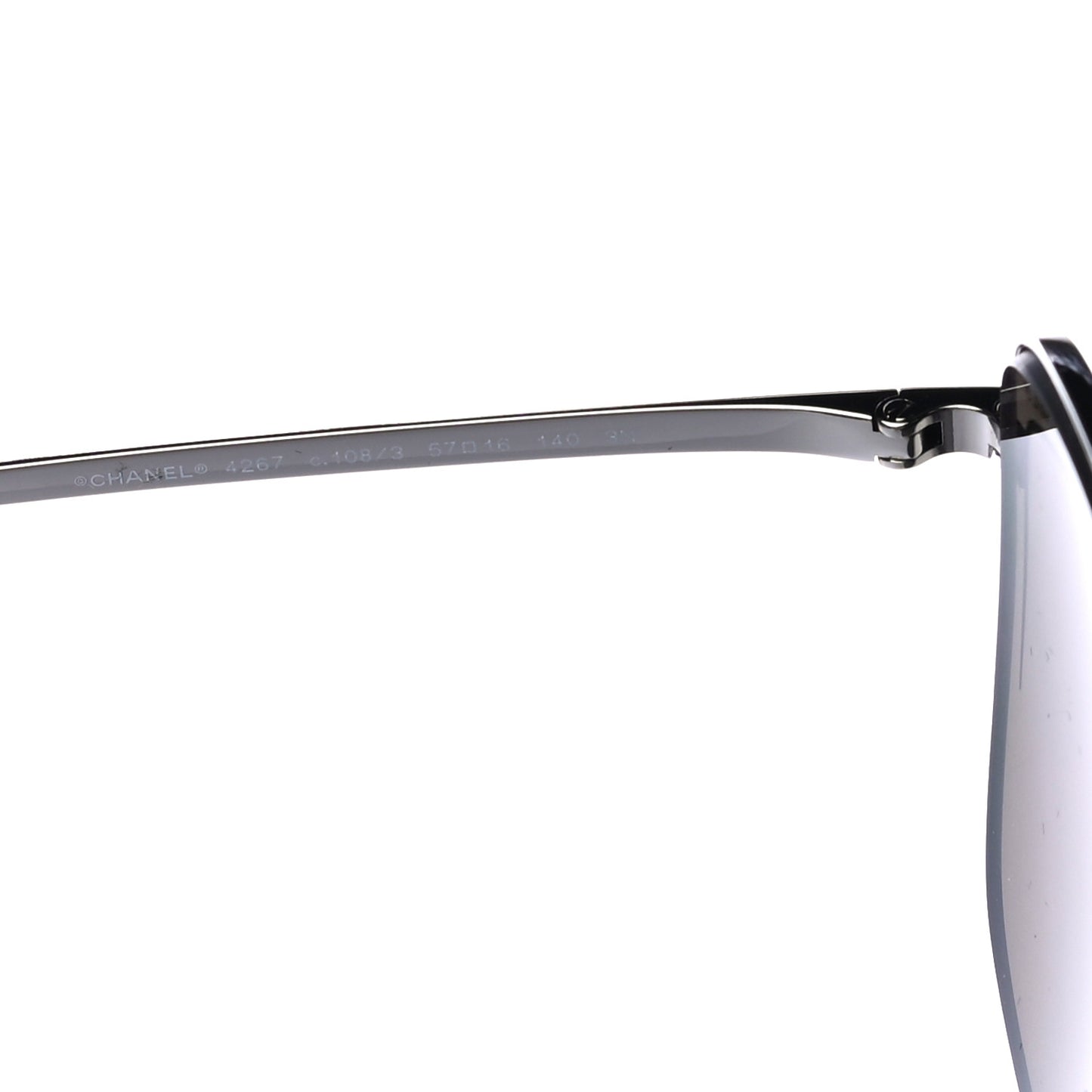 Metal Cat Eye Sunglasses 4267 Black