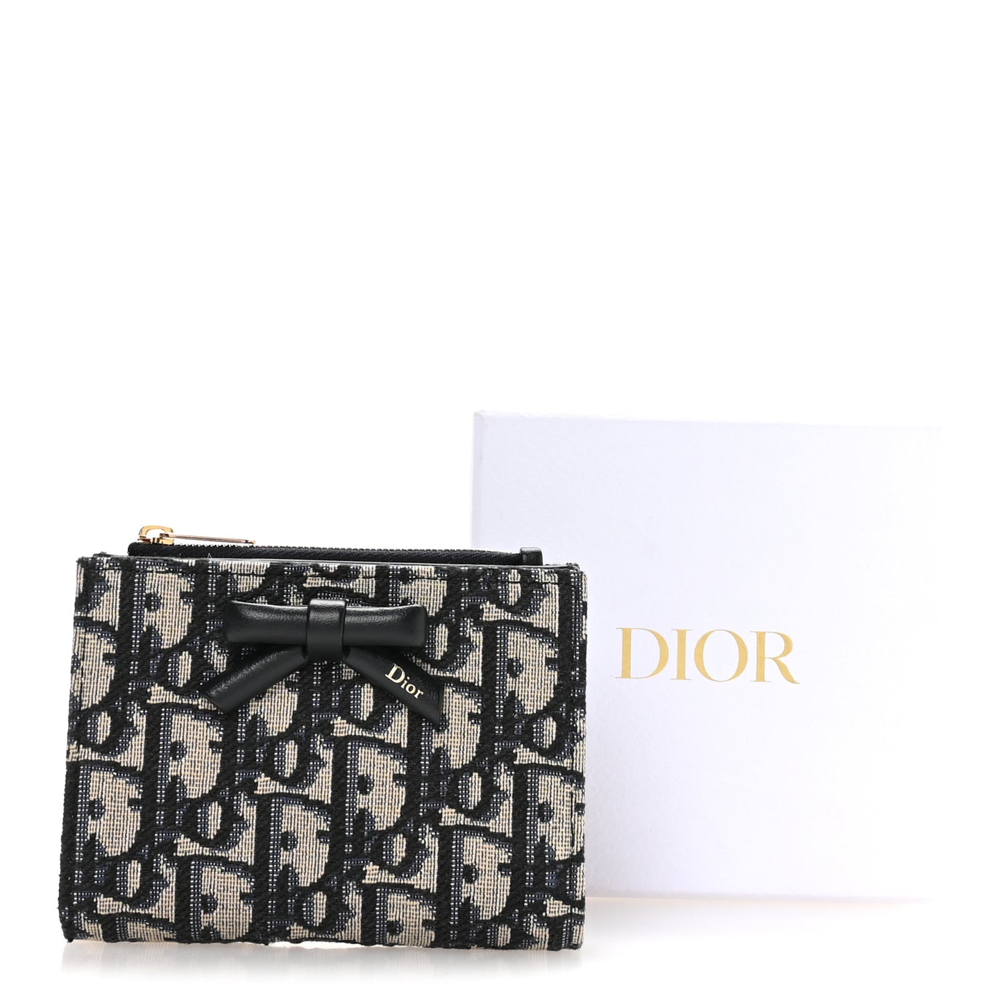 Oblique Bow Dahlia Wallet Blue