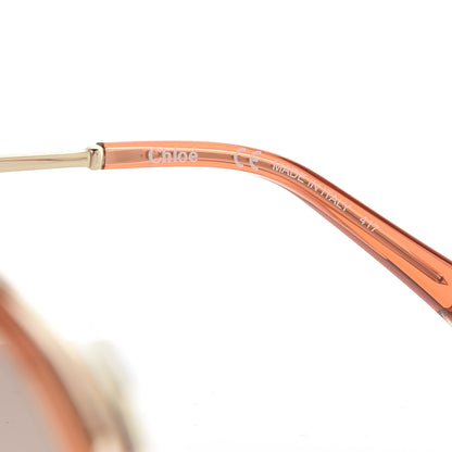 Chloe Oversized Round Carlina Sunglasses CE120S Orange 5 of 7