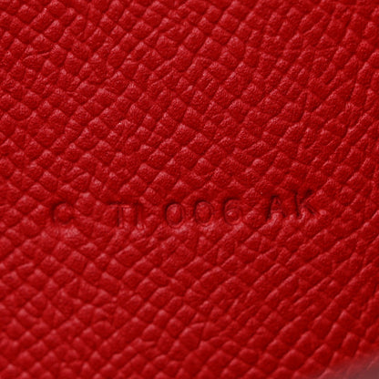 Hermes Epsom Constance Long Wallet Rouge Casaque 7 of 8