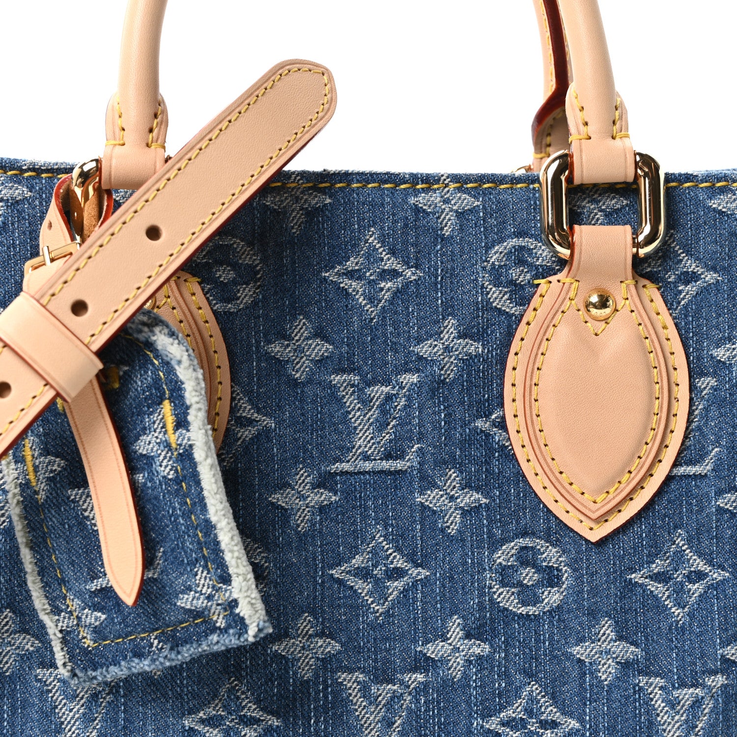 Louis Vuitton Monogram Denim Onthego PM Blue 7 of 10