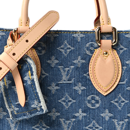 Louis Vuitton Monogram Denim Onthego PM Blue 7 of 10