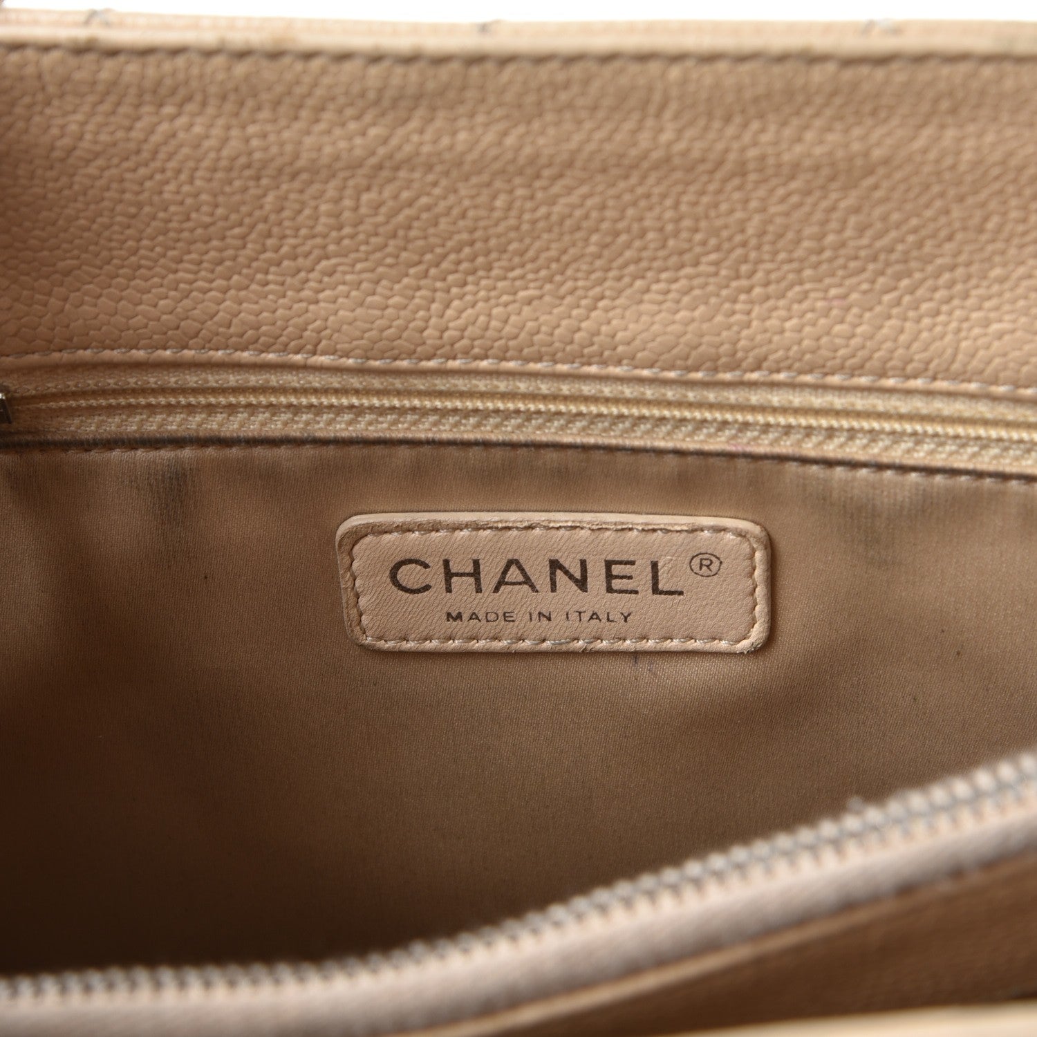 Chanel Caviar Quilted Grand Shopping Tote GST Beige Clair 6 of 33
