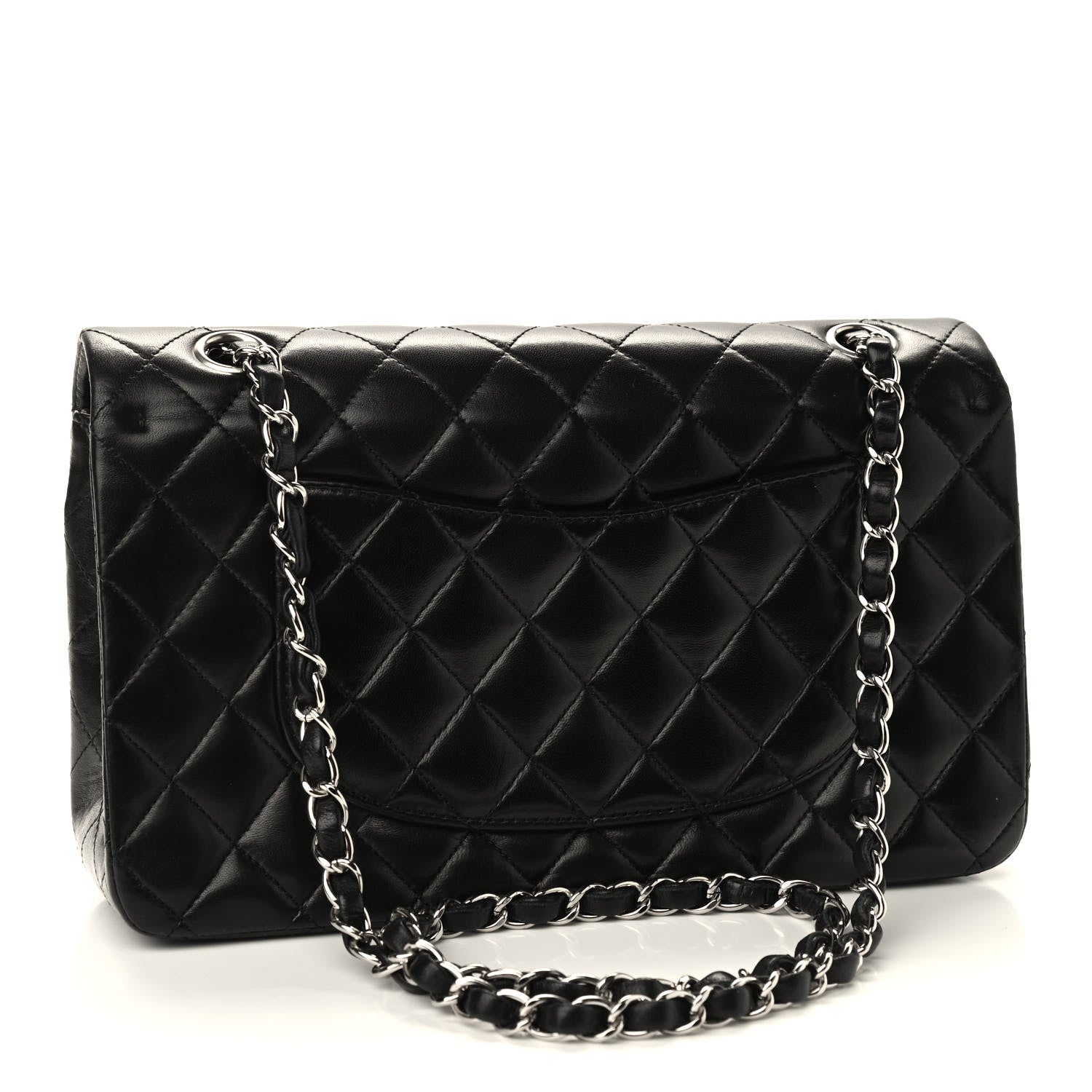 Chanel Lambskin Quilted Medium Double Flap Black 4 of 10