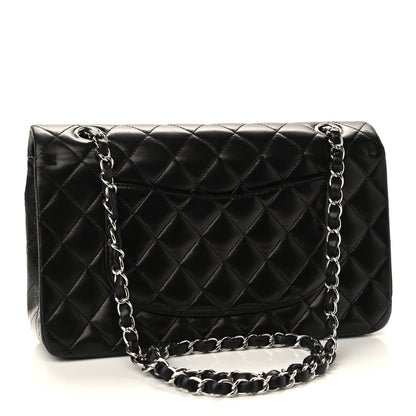 Chanel Lambskin Quilted Medium Double Flap Black 4 of 10