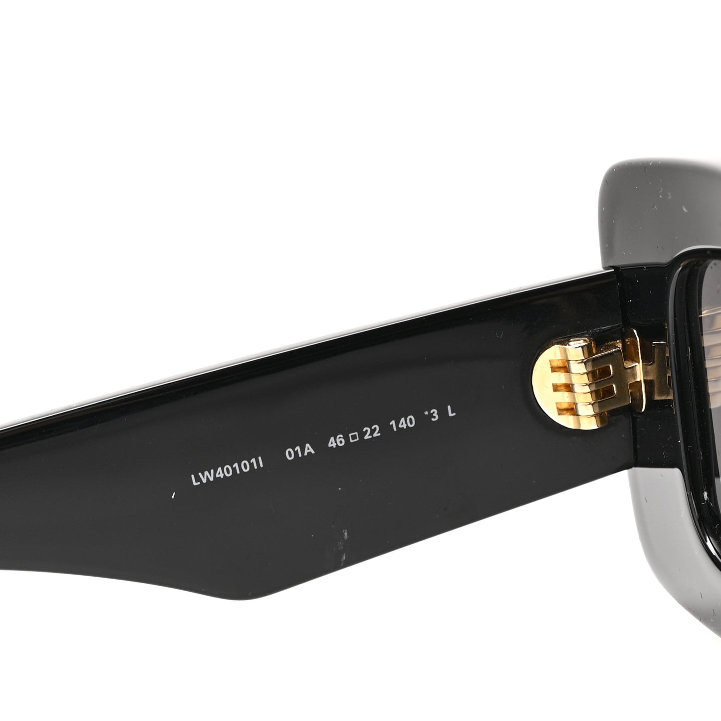 Acetate Rectangular Sunglasses LW40101I Black