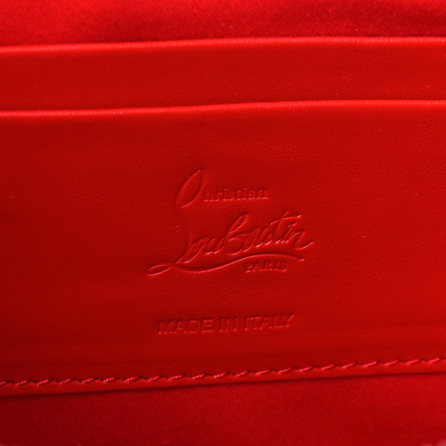 Iridescent Calfskin Loubila Chain Clutch Multicolor
