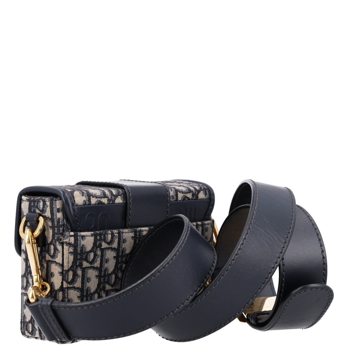 Christian Dior Oblique 30 Montaigne Box Bag Blue 3 of 18