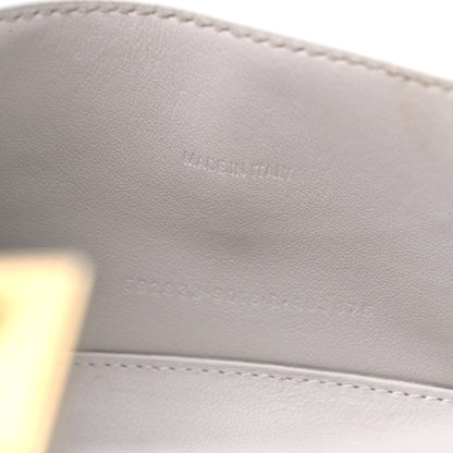 Balenciaga Shiny Calfskin Crocodile Embossed Hourglass Top Handle Bag XS White 7 of 16