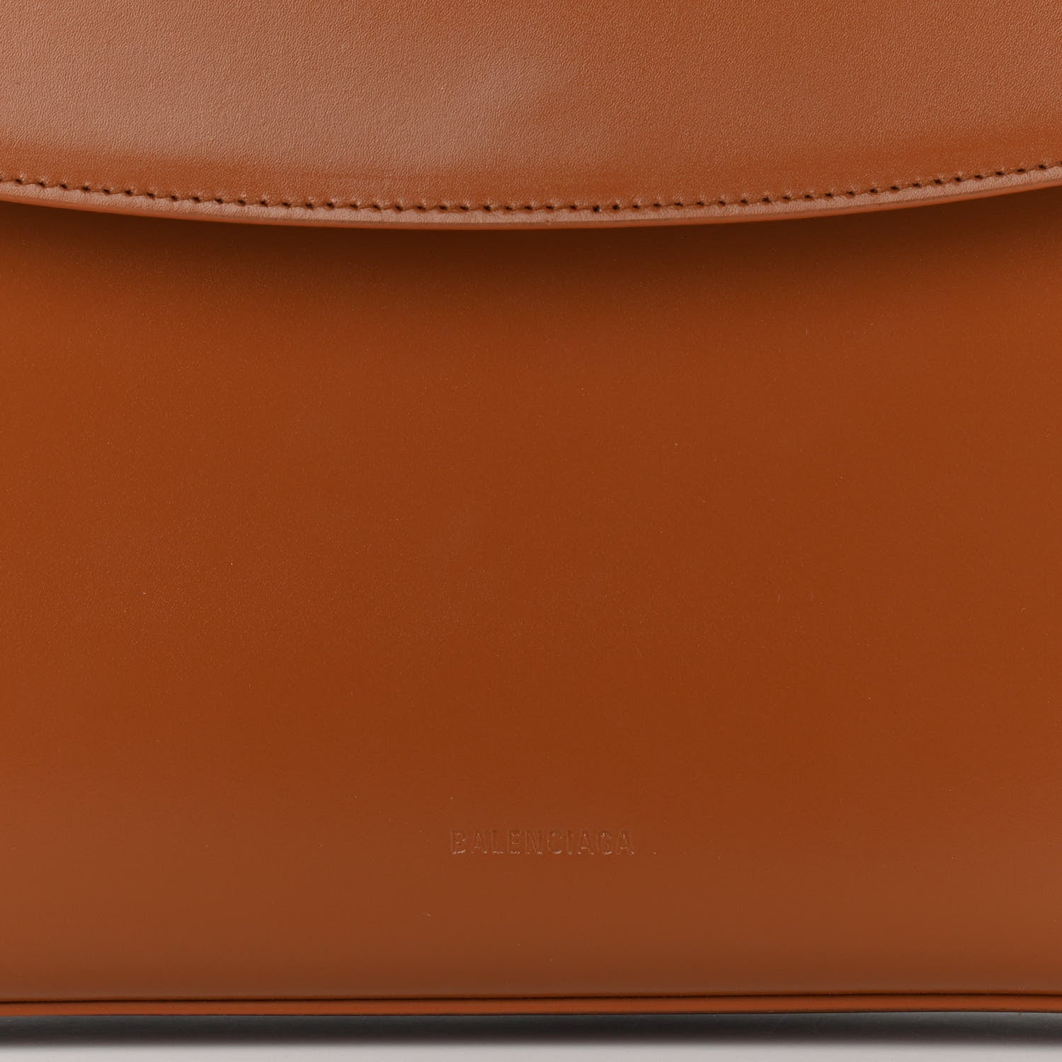 Balenciaga Shiny Box Calfskin Medium Ghost Shoulder Bag Camel 23 of 28