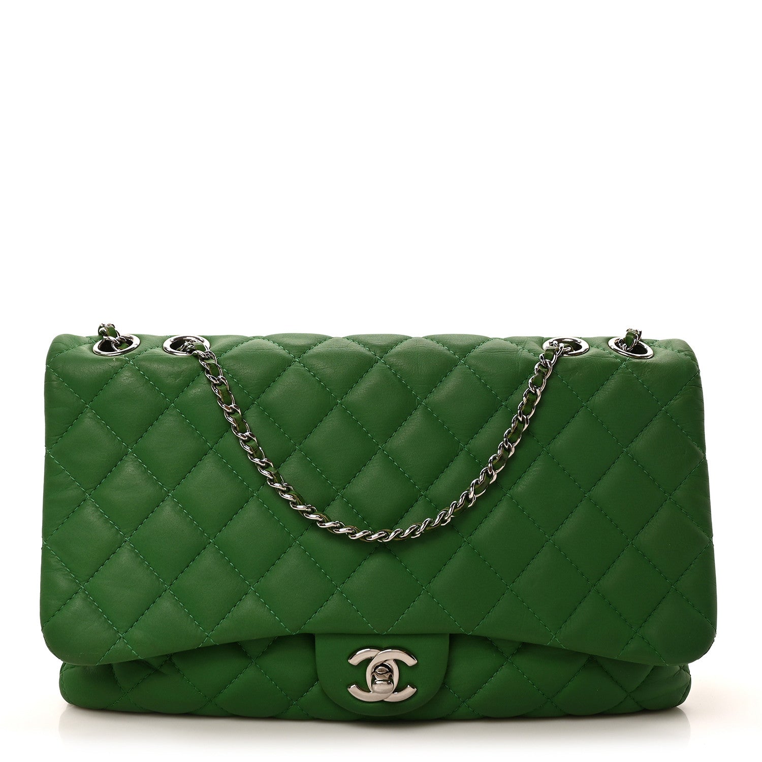Chanel Calfskin Quilted Tender Touch Flap Bag Green 1 of 10