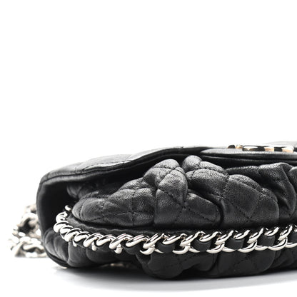 Chanel Washed Lambskin Mini Chain Around Messenger Black 9 of 11