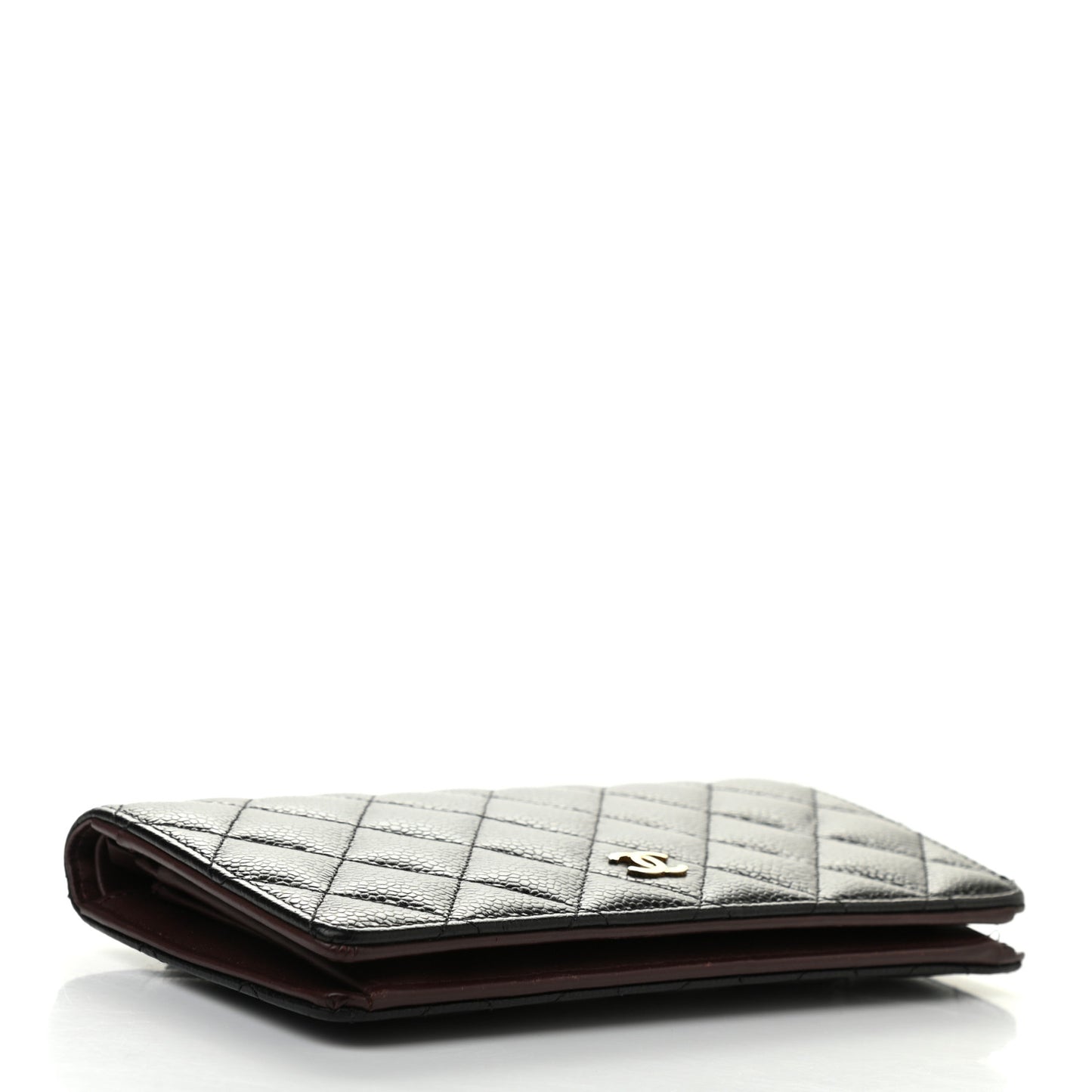 Caviar Quilted Yen Wallet Black