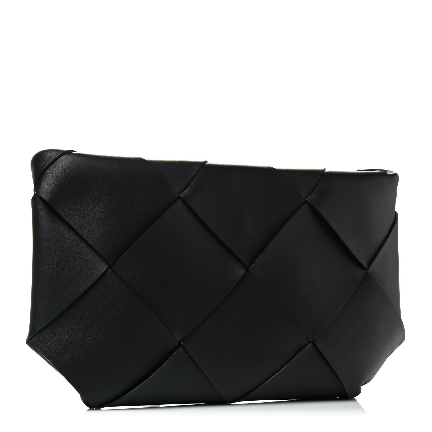 Bottega Veneta Woven Nappa Clutch Black 2 of 6