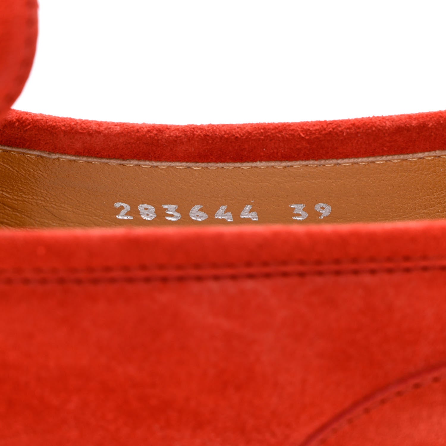 Gucci Suede Womens Jordaan Loafers 39 Red 6 of 17